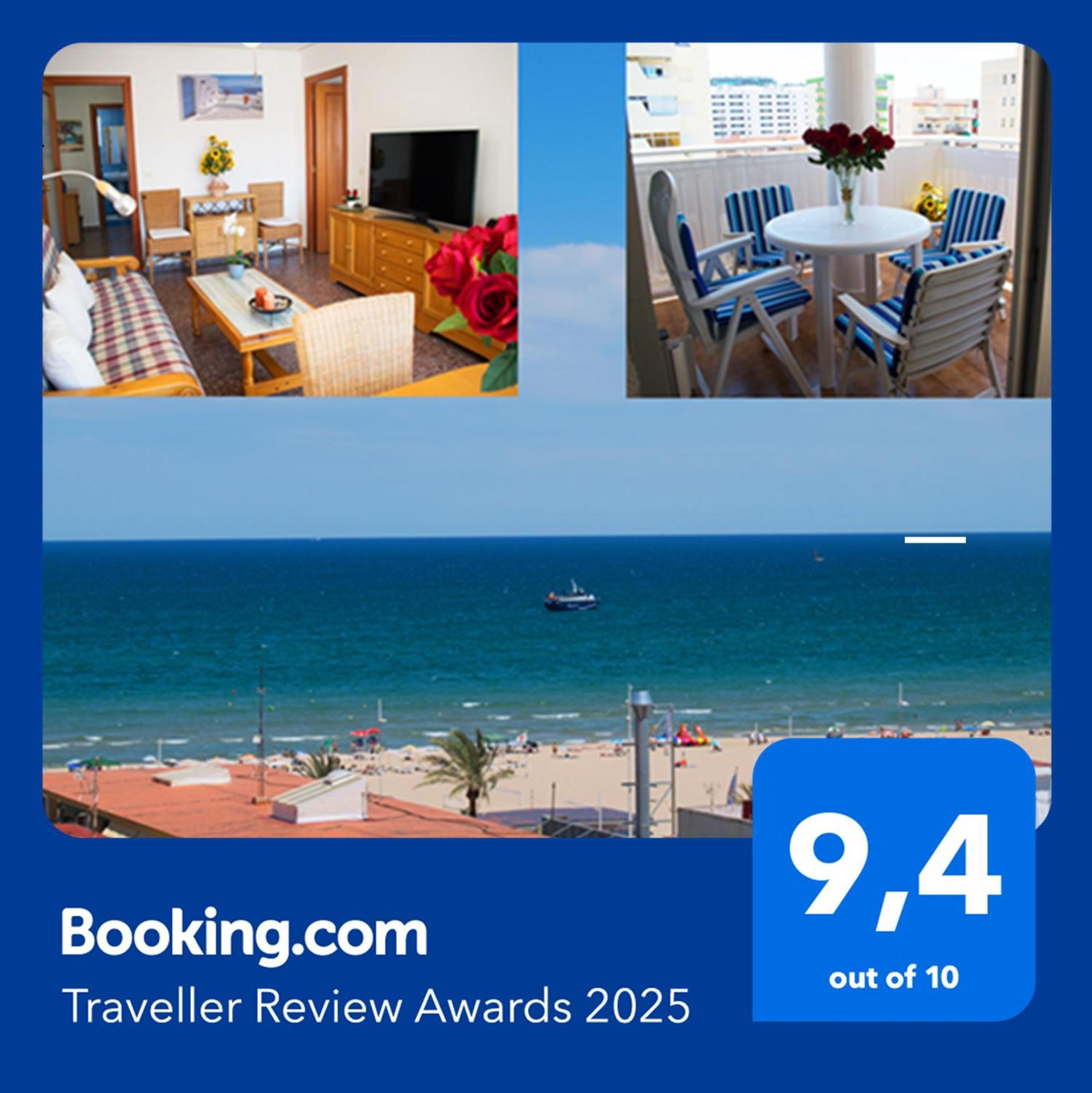 Appartement El Tiburon - Piso Con Espectaculares Vistas Al Mar - Solo Para Familias Ideal Para 4 Personas - Aire - Calefaccion - Ganador Award 2025, 2024, 2023, 2022 Playa de Gandia